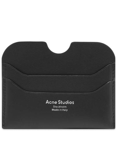 Silver Logo Card Wallet Black - ACNE STUDIOS - BALAAN 2