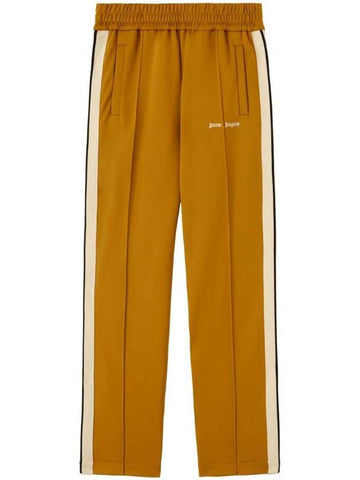 Palm Angels Classic Logo Track Pants Golden Brown - PALM ANGELS - BALAAN 1