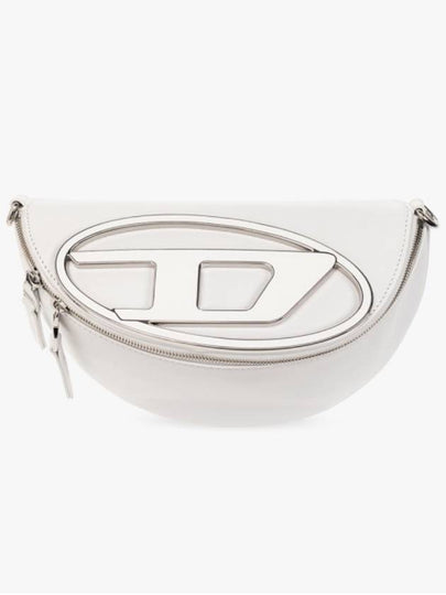 Logo Detail Leather Belt Cross Bag White - DIESEL - BALAAN 2