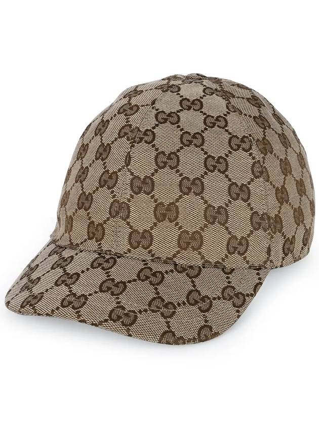 Kids Original GG Canvas Cap Hat Beige - GUCCI - BALAAN 4