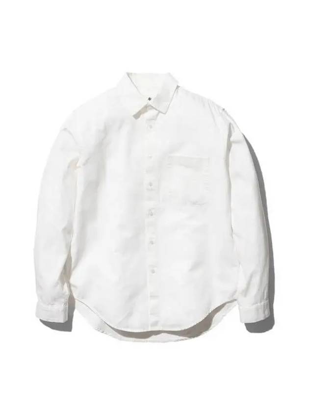 OG Cotton Poplin Shirt White SH 23AU401WH 271448 - SNOW PEAK - BALAAN 1