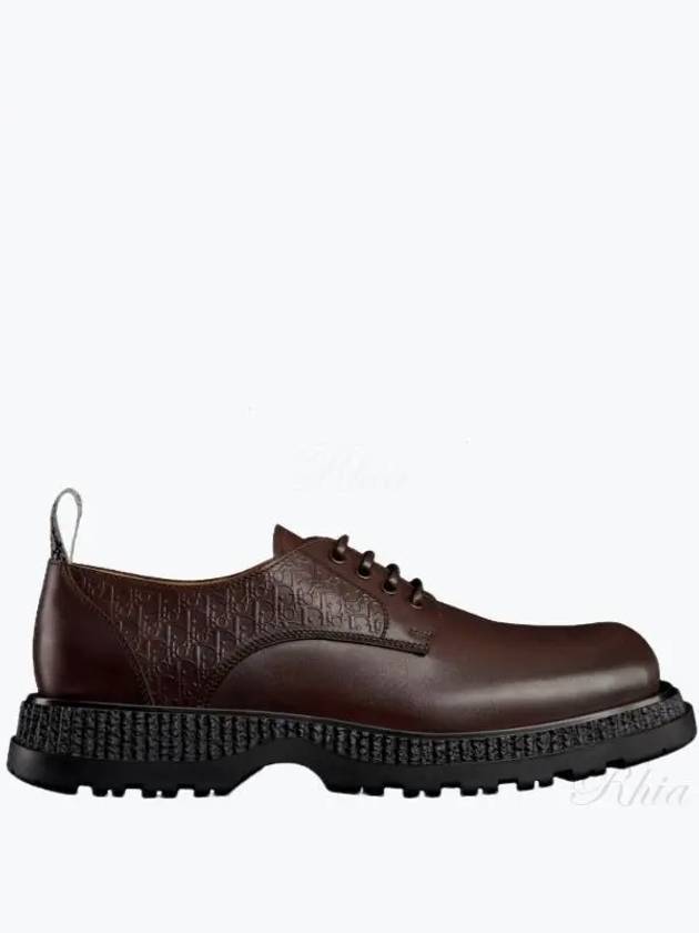 Buffalo Bossed Oblique Motif Derby Brown - DIOR - BALAAN 2