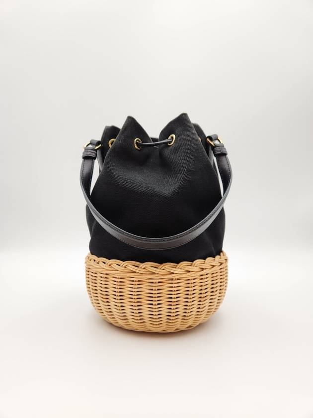 Women s Hemp Basket Bucket Bag Black 1BH115 Condition A - PRADA - BALAAN 6