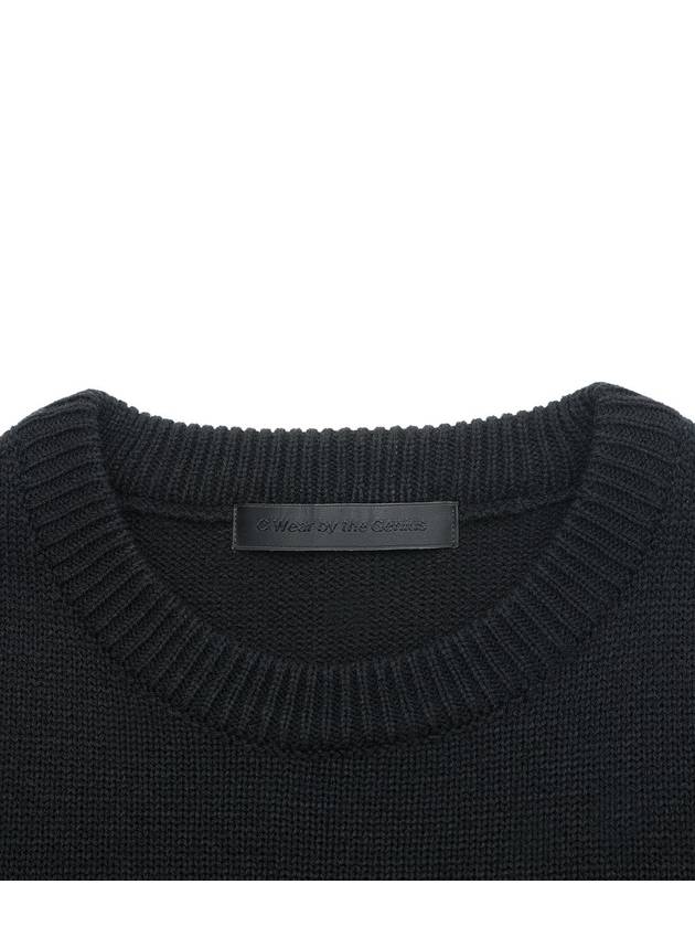 Minimal Round Knit Black - C WEAR BY THE GENIUS - BALAAN 8