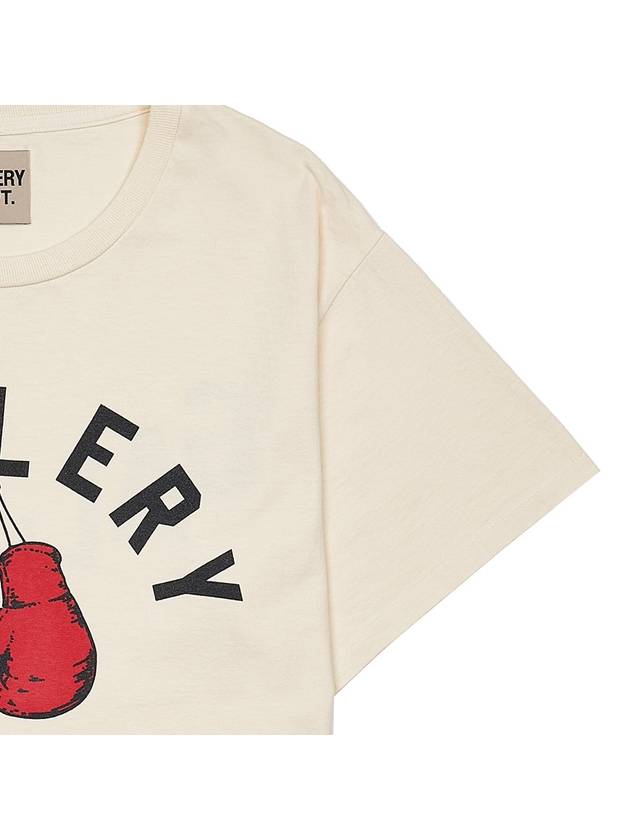 Boxing Merch Short Sleeve T-Shirt Cream - GALLERY DEPT. - BALAAN 9