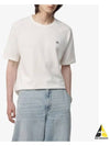 30/1 Sponge Fleece Short Sleeve Sweatshirt White - CP COMPANY - BALAAN 2