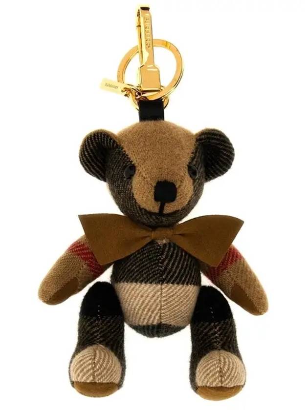 Checked Bear Keychain Beige - BURBERRY - BALAAN 2