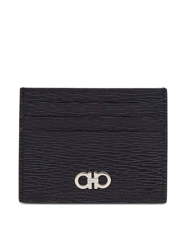 Revival Gancini Card Wallet Black - SALVATORE FERRAGAMO - BALAAN 3