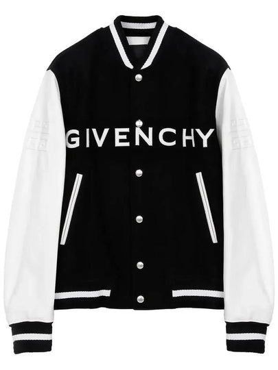 College Varsity Bomber Jacket Black - GIVENCHY - BALAAN 2