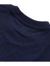 Small Heart Logo Short Sleeve T-Shirt Navy - AMI - BALAAN 5