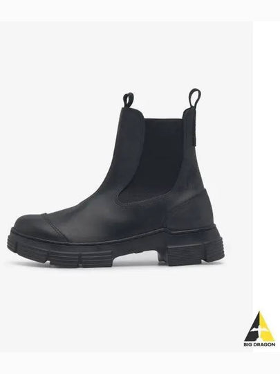 Rubber Chelsea Boots Black - GANNI - BALAAN 2