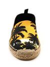 Palm Tree Print Fabric Espadrilles Yellow - SAINT LAURENT - BALAAN 3