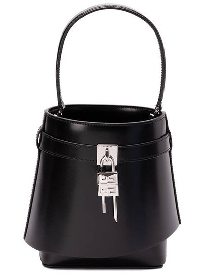 Shark Rock Leather Bucket Bag Black - GIVENCHY - BALAAN 2