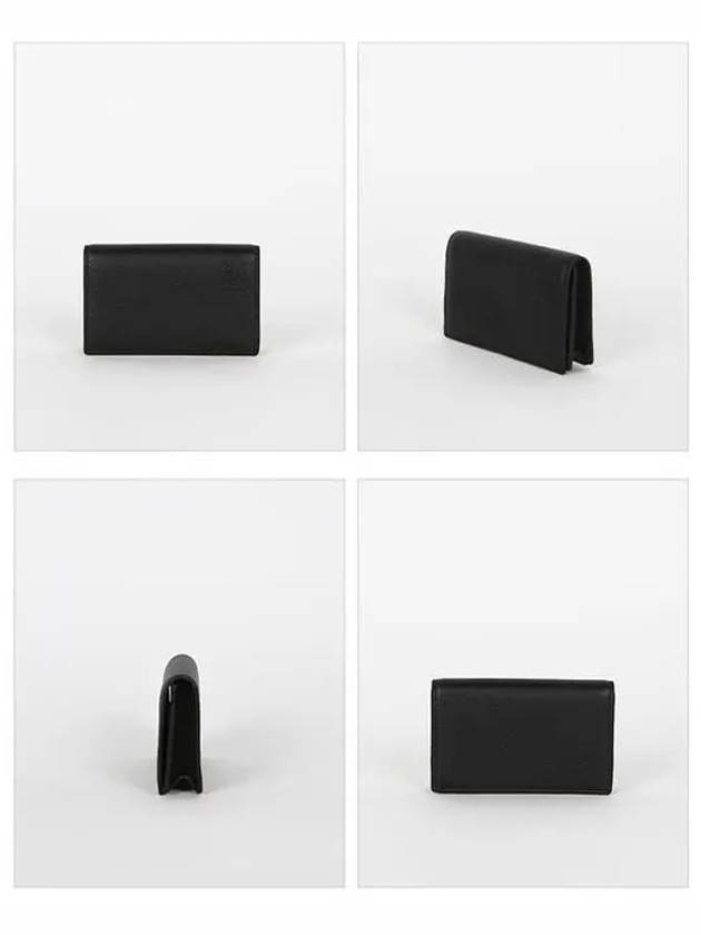 Logo Calfskin Card Wallet Black - LOEWE - BALAAN 3