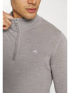 Kian Half Zip-Up Knit Top Melange Grey - J.LINDEBERG - BALAAN 3