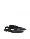 Leather Slingback Flat Black - SALVATORE FERRAGAMO - BALAAN 2