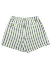 Strap striped short pants GREEN WOMAN - MALBON GOLF - BALAAN 2