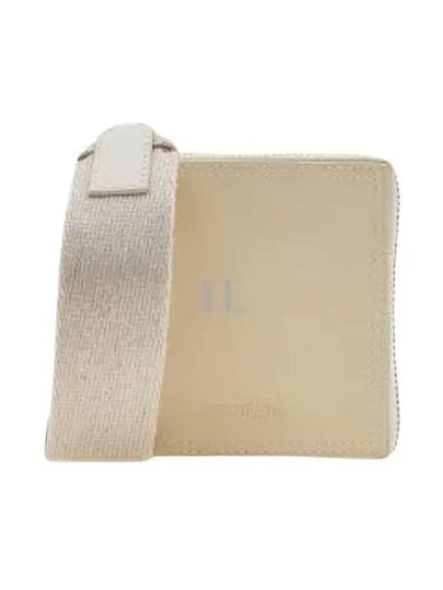 Le Carre Rond Lanyard Square Half Wallet Ivory - JACQUEMUS - BALAAN 2