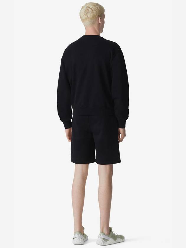 Cross Small Logo Sweatshirt Black - KENZO - BALAAN 5