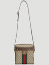 Men's Ophidia GG Small Messenger Bag Beige Ebony - GUCCI - BALAAN 3