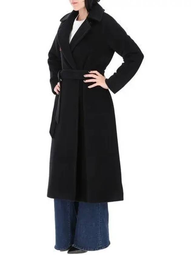 Baby Belt Virgin Wool Single Coat Black - MAX MARA - BALAAN 2