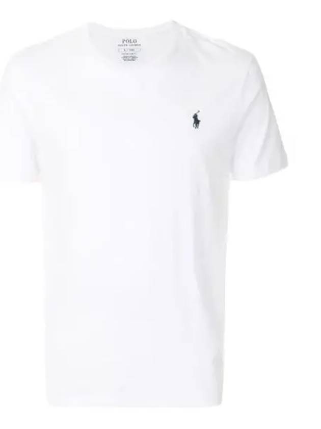 Men's Embroidered Pony Short Sleeve T-Shirt White - POLO RALPH LAUREN - BALAAN 2