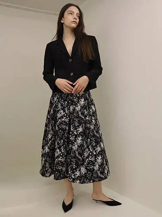 Cotton flower black skirt Cotton Flower BK SK - DAMAGE MNEMONIC - BALAAN 2