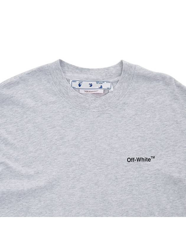 Diag Outline Skate Sweatshirt Gray - OFF WHITE - BALAAN 4