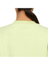 Isoli Logo Print Crew Neck Sweatshirt Green - GANNI - BALAAN.