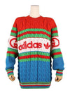 x Adidas logo striped knit sweater 717722 XKCQ3 4775 - GUCCI - BALAAN 1