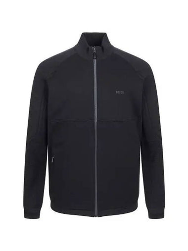 Regular fit viscose zip up jacket 50504950 001 - BOSS - BALAAN 1