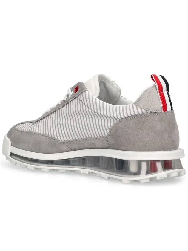 Tech Runner Panel Low Top Sneakers Grey - THOM BROWNE - BALAAN 5