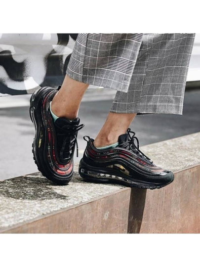 Air Max 97 Tartan Low Top Sneakers Black - NIKE - BALAAN 2