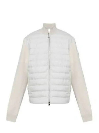 Wool cashmere zip up padding beige - MONCLER - BALAAN 2