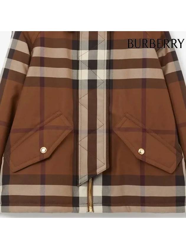 Kids Vintage Check Jacket Dark Brown - BURBERRY - BALAAN 6