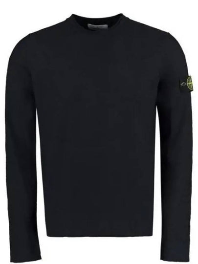 Wappen Patch Crew Neck Knit Top Black - STONE ISLAND - BALAAN 2