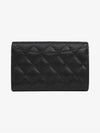 Classic medium wallet black caviar silver plate AP0232 - CHANEL - BALAAN 3