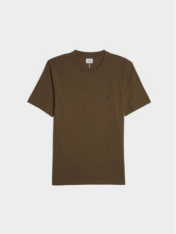 Logo Short Sleeve T-Shirt Green - CP COMPANY - BALAAN 1