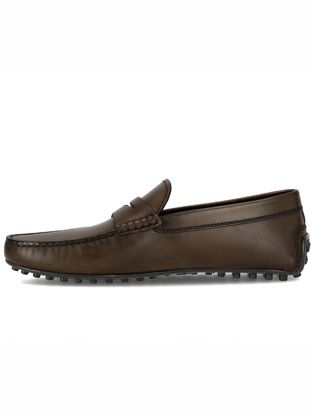 Men's City Gomino Driving Shoes Brown - TOD'S - BALAAN 3