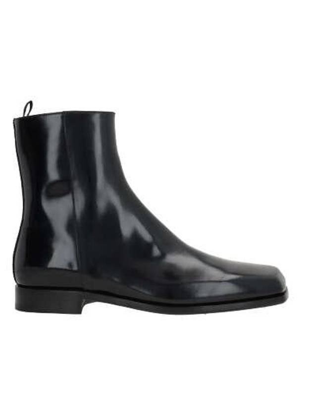 Square Toe Zip Ankle Boots - PRADA - BALAAN 3