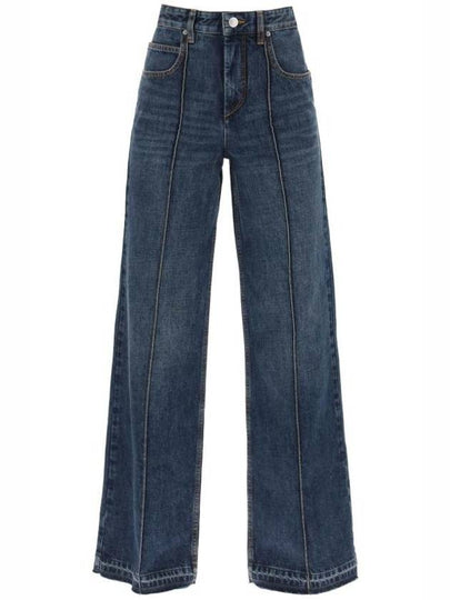 Noldy Denim Wide Jeans Dark Blue - ISABEL MARANT - BALAAN 2