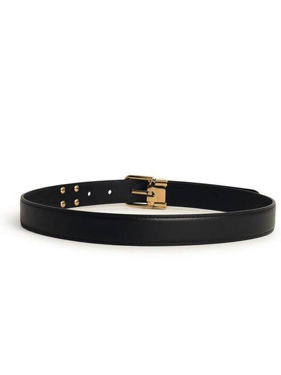 Dolce & Gabbana Black Leather Belt - DOLCE&GABBANA - BALAAN 2