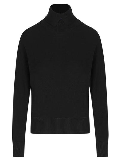 Rollneck Wool Knit Top Black - BURBERRY - BALAAN 2