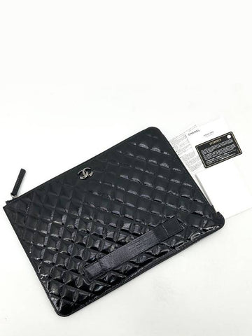 patent clutch large - CHANEL - BALAAN 1