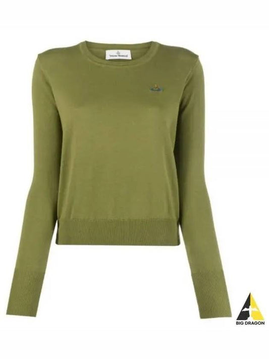 ORB Embroid Logo Knit Top Green - VIVIENNE WESTWOOD - BALAAN 2