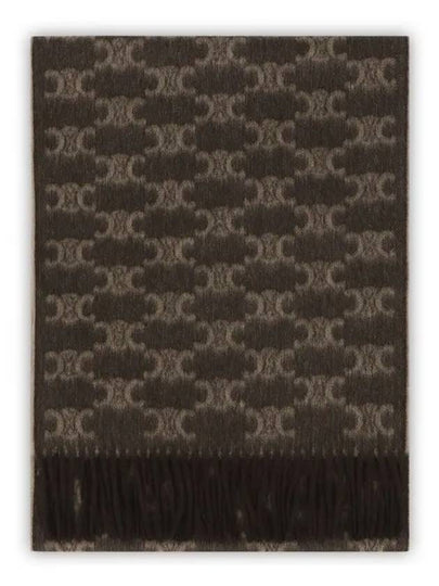 Monogram Cashmere Muffler Brown - CELINE - BALAAN 2