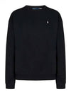 Embroidered Logo Pony Fleece Sweatshirt Black - POLO RALPH LAUREN - BALAAN 2