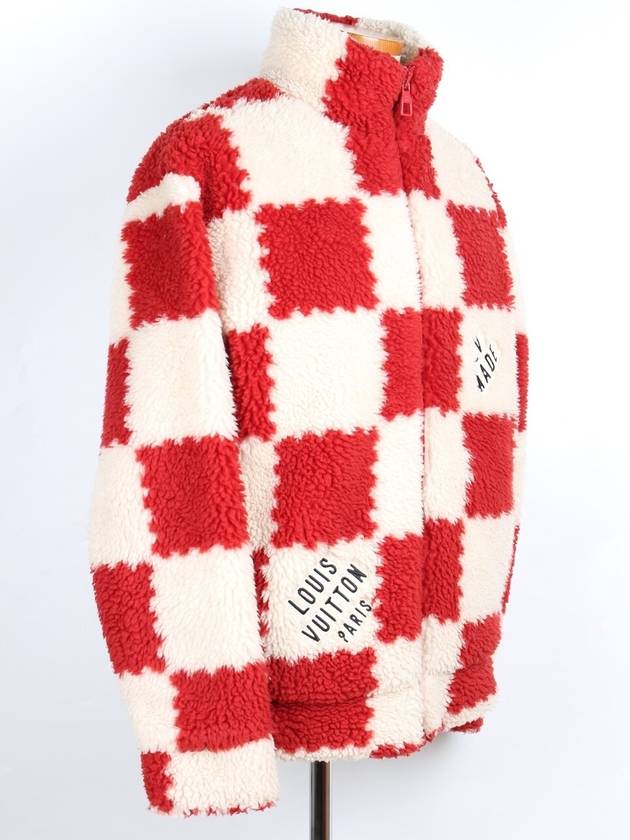 Nigo Damier Fleece Red M - LOUIS VUITTON - BALAAN 6