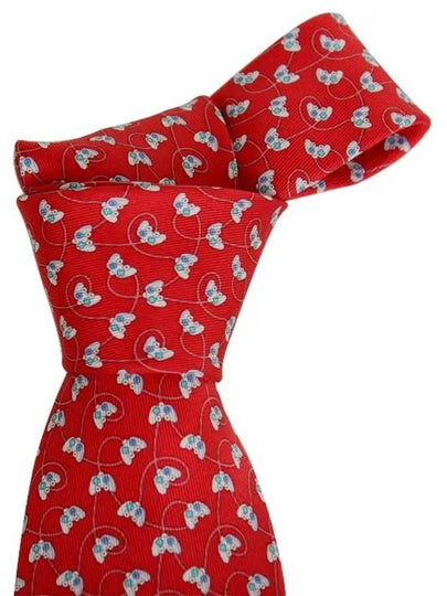 Videogames Print Silk Neck Tie Red - SALVATORE FERRAGAMO - BALAAN 2