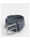 Intrecciato Leather Belt Thunder - BOTTEGA VENETA - BALAAN 2